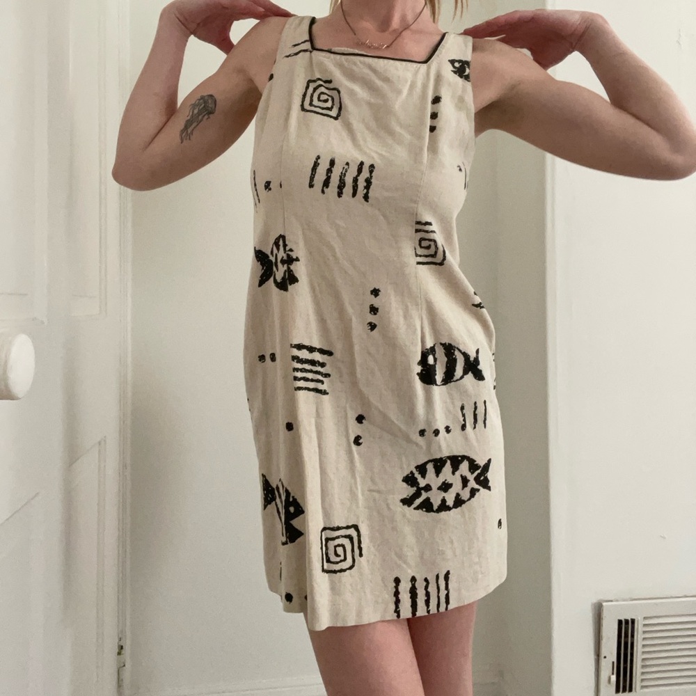 Vintage Sea Pattern Dress